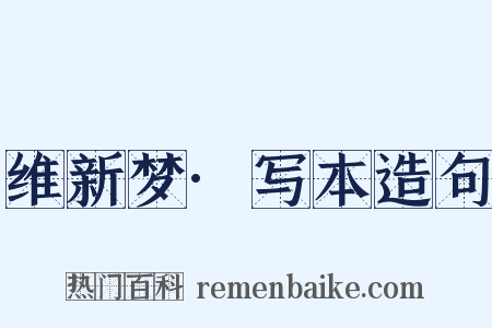 维新梦·写本造句是什么意思的图片